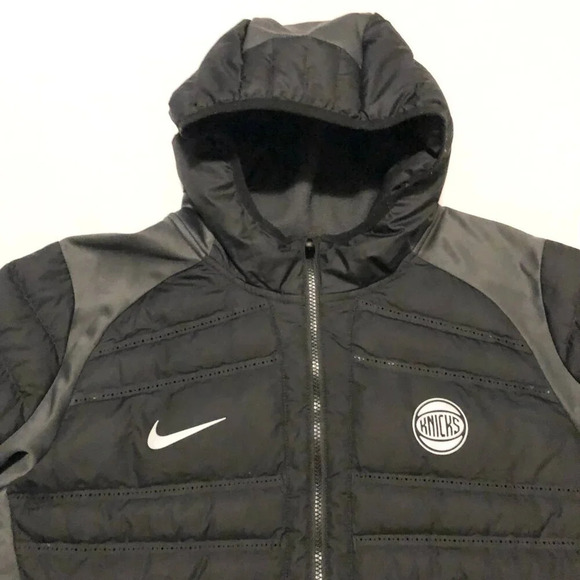Nike Mens XL Aeroloft NBA New York Knicks Down Jacket  Parka 877842-010 - Picture 2 of 16